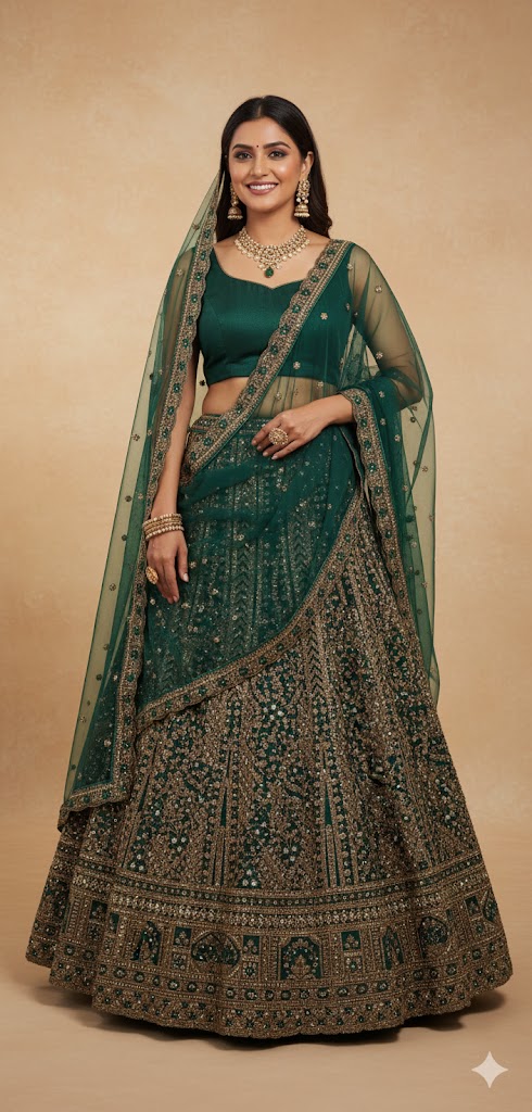 LADIES LEHENGA STONE